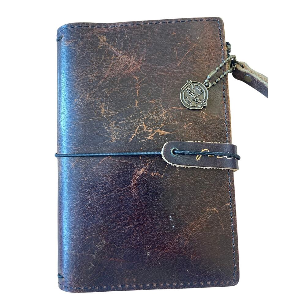 Villabeautifful Leather TN Travelers Notebook Zipper Wallet Planner Cover